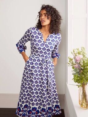 BODEN Delilah Jersey Midi Dress Size 6 Petite